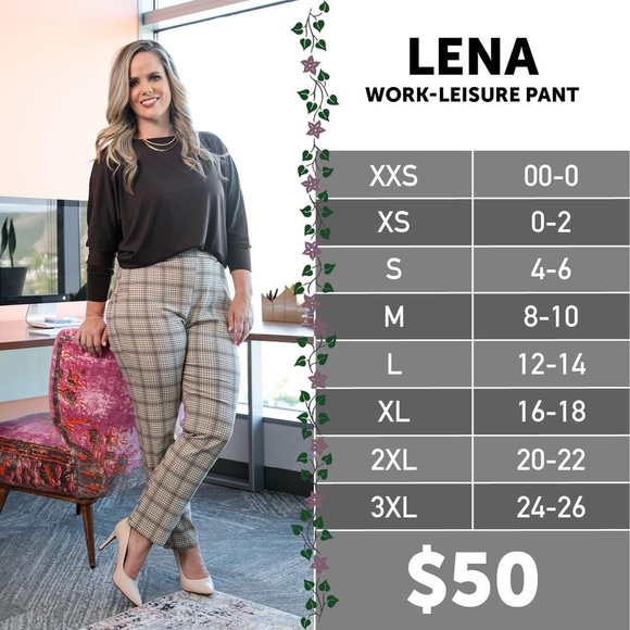 LuLaRoe Lena Pants - Picture 3 of 3